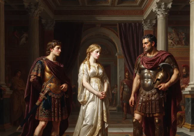 Helen, Menelaus ve Paris