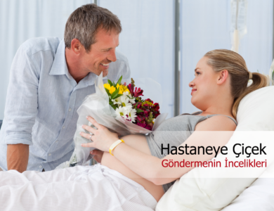 Hastaneye çiçek