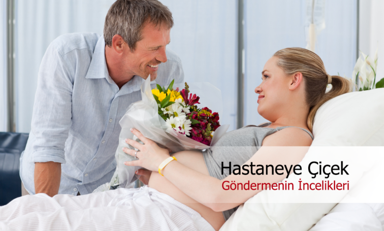 Hastaneye çiçek
