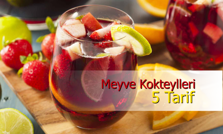 meyve kokteylleri