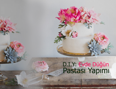 evde düğün pastası yapımı