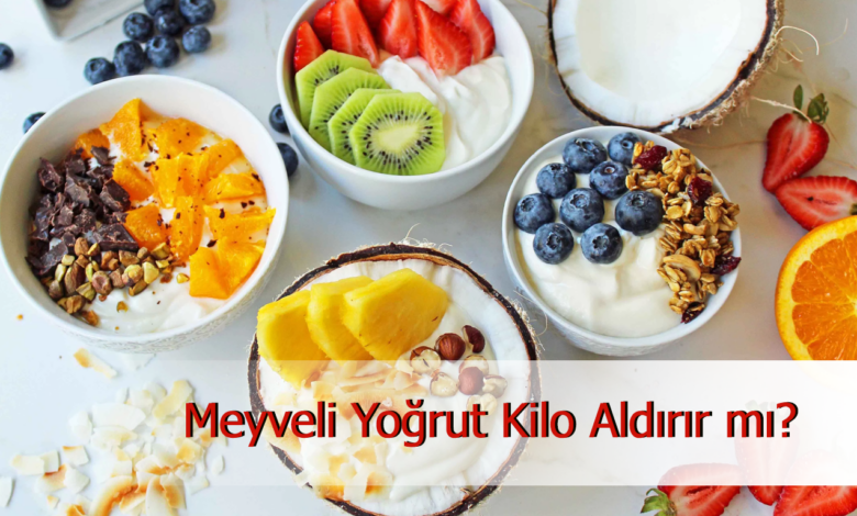 meyveli yoğurt
