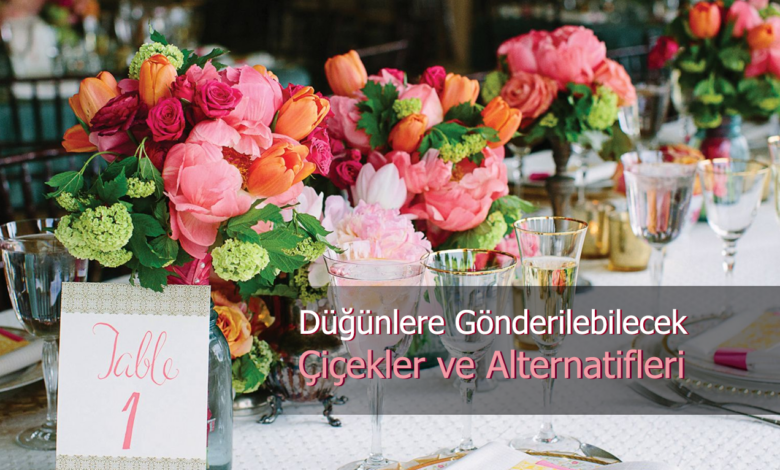 düğüne çiçek göndermek