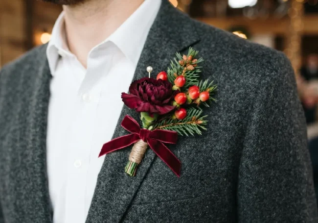 Hypericum Meyveleri ve Bordo Karanfil: Kış Masalı