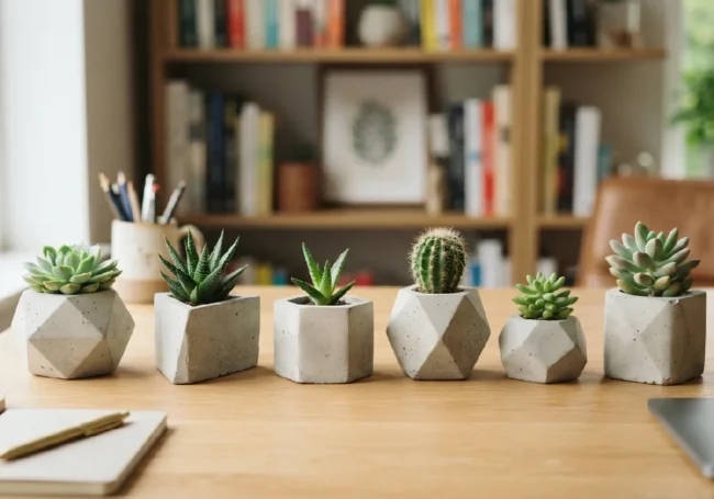 Sukulentler İçin Mini Geometrik Saksılar
