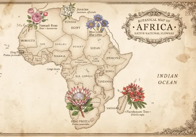 Afrika Kıtası ve Popüler Çiçekleri