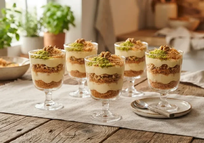 Çıtır Kadayıflı ve Pudingli Kuplar
