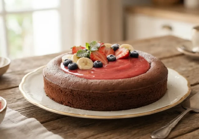 Puding Dolgulu Tart Kek