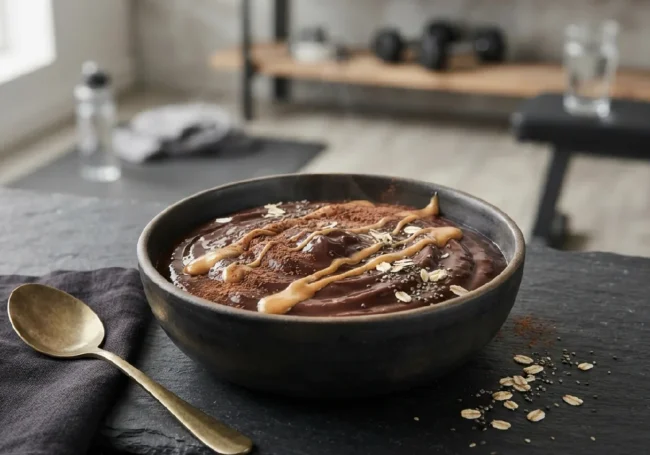 Yüksek Proteinli Şekersiz Kakaolu Puding (Post-Workout)