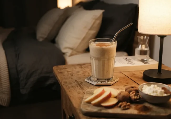 Lor Peynirli ve Elmalı Gece Kas Geliştirici (Casein) Smoothie