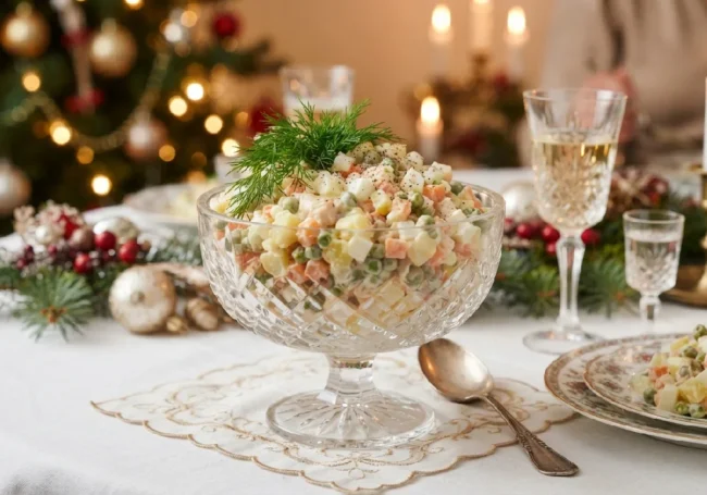 Olivye (Olivier) Salatası (Orijinal Rus Salatası)