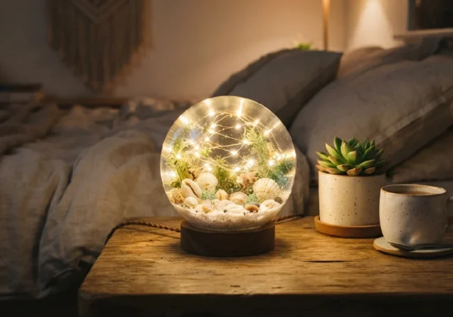 Işıklı Gece Lambaları (Peri LED'li Küre veya Harfler)