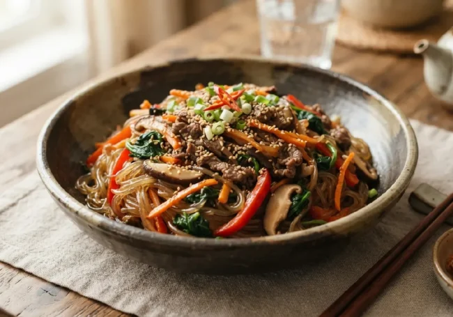 Japchae (Kore Cam Eriştesi)