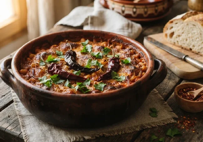 Tavče Gravče – Makedon Usulü Fırında Kuru Fasulye