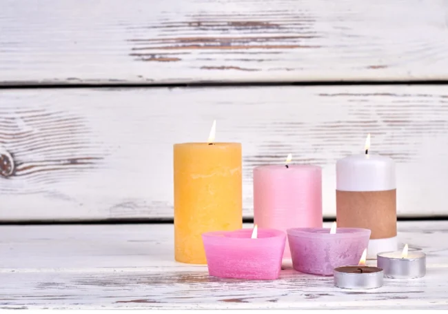 Katmanlı (İki Renkli) Dekoratif Pastel Mum Tarifi